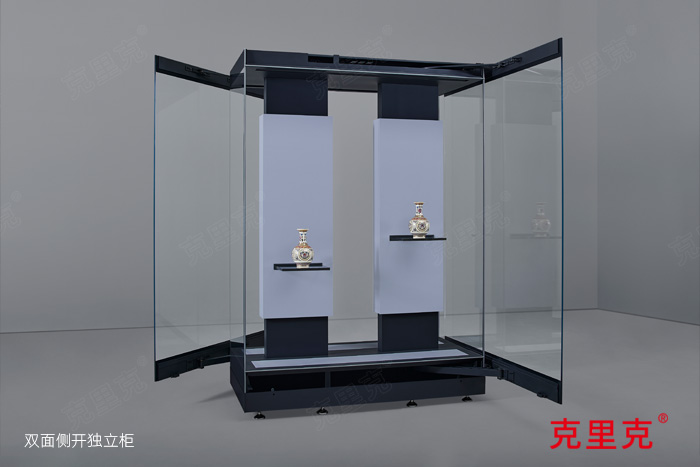 qm球盟会·(中国)球盟会双面侧开独立玻璃柜